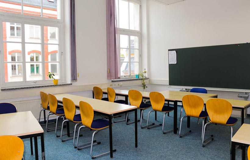 Blick in einen Unterrichtsraum der DPFA Chemnitz